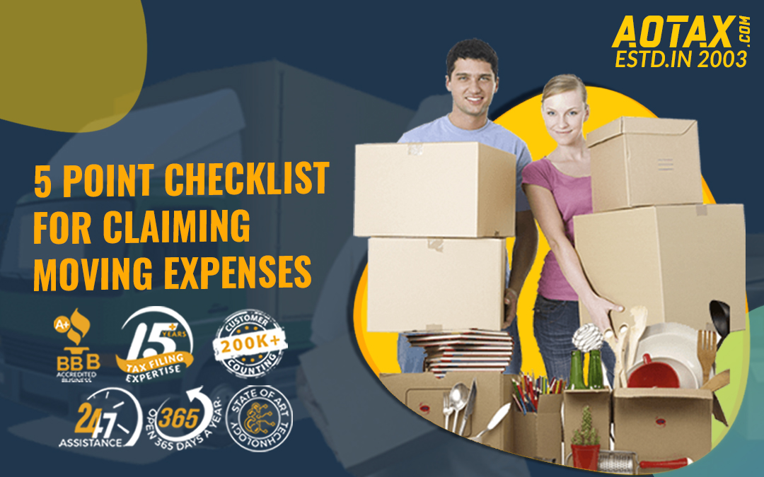 5 Point Checklist for Claiming Moving Expenses