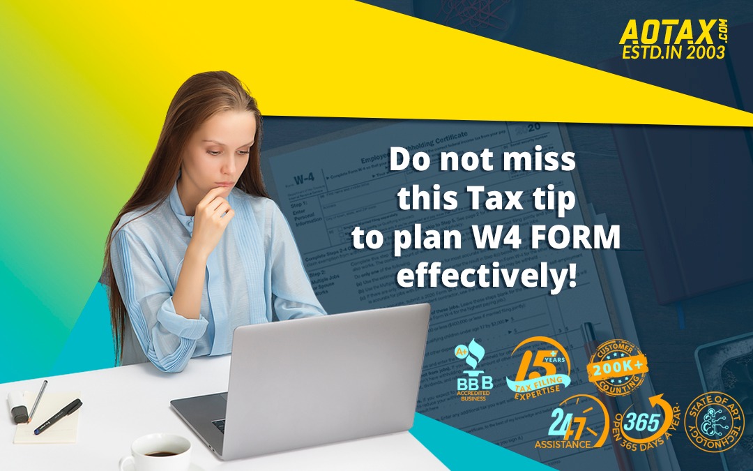 Do not miss this Tax tip to plan W4 form effectively!
