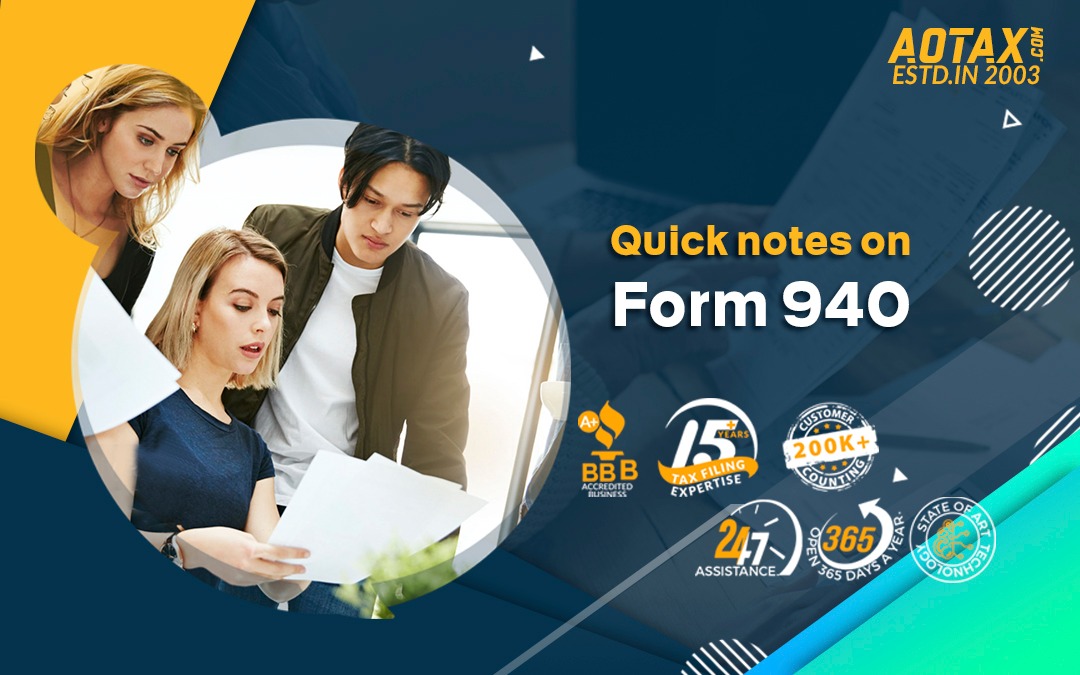 Quick notes on Form 940