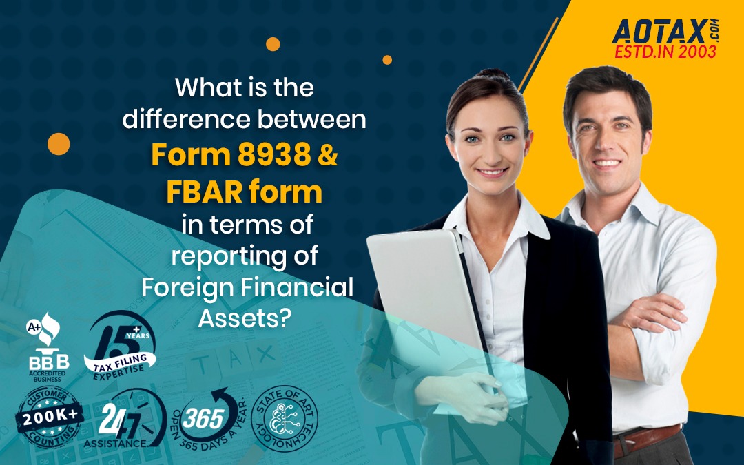 What is the difference between Form 8938 and FBAR form in terms of reporting of Foreign Financial Assets?