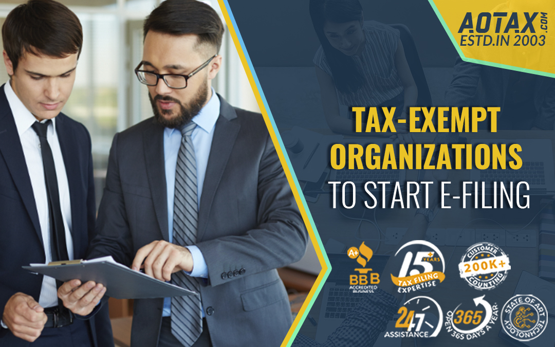 Tax-exempt organizations to start e-filing