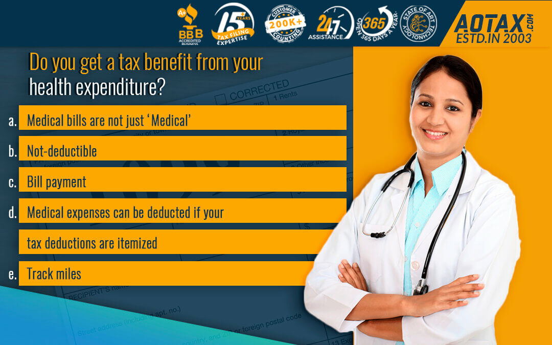 Do You get a tax benefit from your health expenditure?