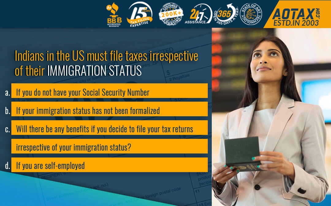 Indians in the US must file taxes irrespective of their immigration status